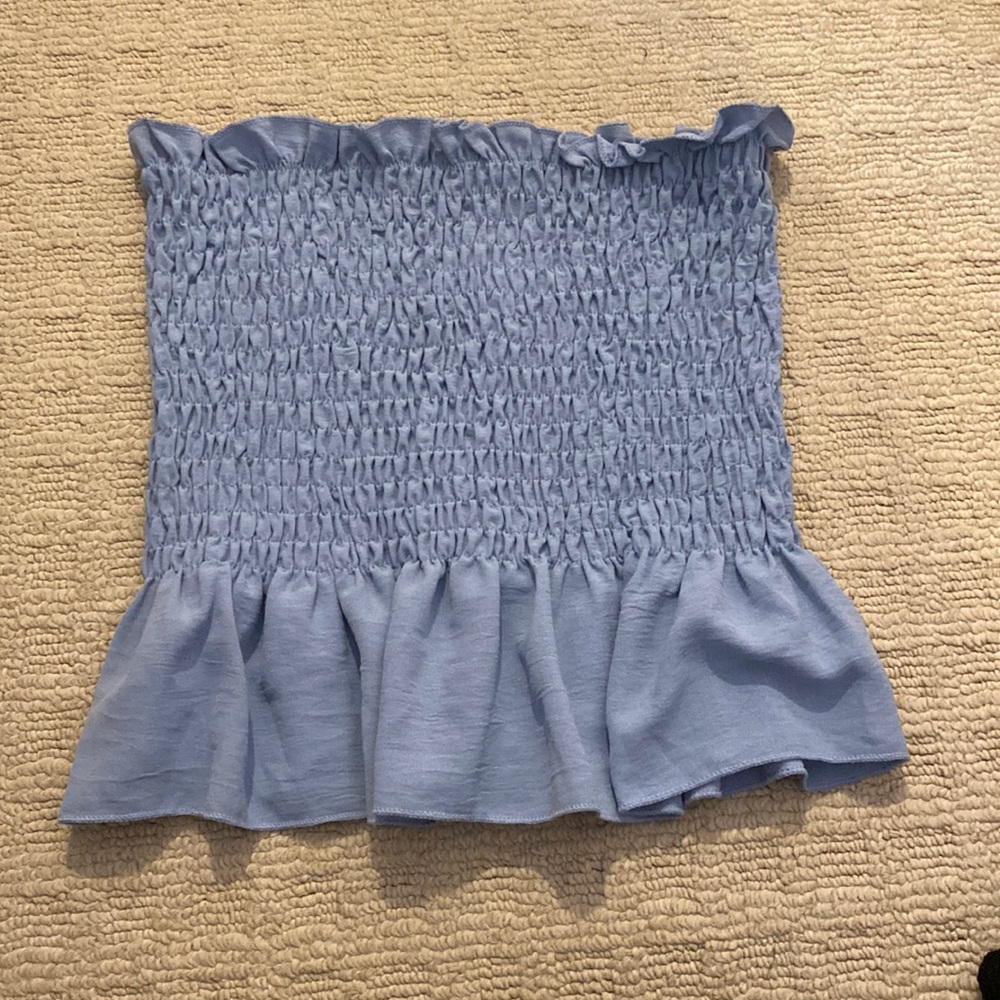 Blue tube top